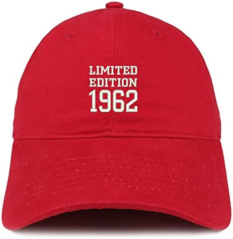 טרנדי הלבשה חנות מהדורה מוגבלת 1962 רקום מתנת יום הולדת מוברש כותנה כובע