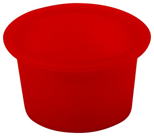 Caplugs 99192715 מיסוך כובע ותקע מחודד. TS-3, סיליקון, כובע OD 0.298 מזהה תקע 0.418, אדום