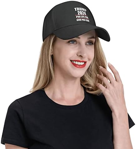 טראמפ 2024 Pro Life Pro God Pro Gun הגיע לשיא כובע יוניסקס משאית אבא כובע מתכוונן ספורט ספורט כובע שמש לגברים
