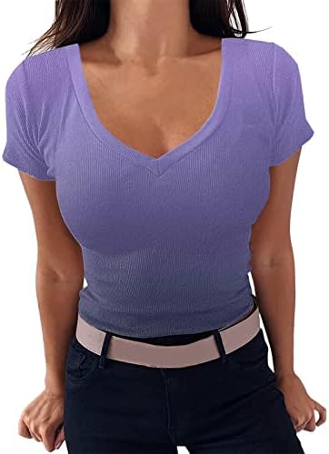 חולצות שרוול ארוך חולצות רגועות לנשים שיפוע או צוואר רופף בכושר קל משקל קיץ טרנדי מזדמן