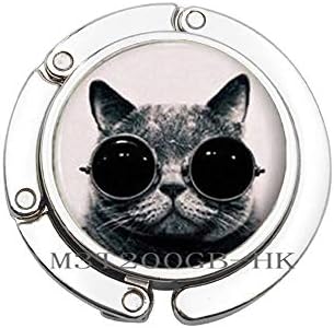 חתול ארנק וו, חתול תכשיטים, חתול מתנות, כסף קסם ארנק וו, בעלי החיים ארנק וו, חתול תלוי, כסף ארנק וו-מט356
