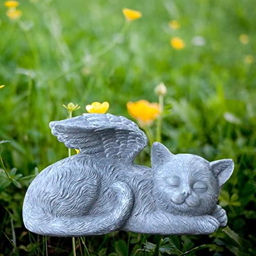 כלב זיכרון אבן - חיות מחמד קבר סמני כלב חתול ב מלאך כנף צלמית כמו חיות מחמד מצבה וכלב פסל ממוקם בבית ובחוץ