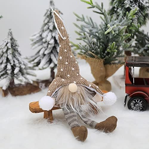 C-LARSS צעצועים תלויים עץ חג המולד LED עץ חג המולד תלה
