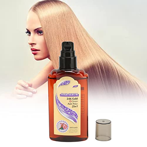 שמן שיער בצל ברנו, שמן טיפוח שיער בצל מרענן לחות מזין תיקון שמן אתרי שיער לגברים נשים 120 מ ל