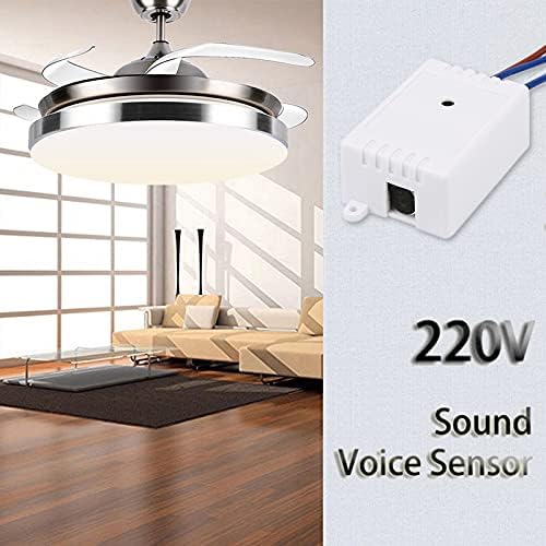 מתג חכם מתגי גבר50 מודול 220 וולט גלאי קול קול חיישן אינטליגנטי אוטומטי על כיבוי אור מתג אביזרי מדרגות -