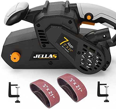 Jellas 7amp חגורה מלטש 3 × 21 אינץ