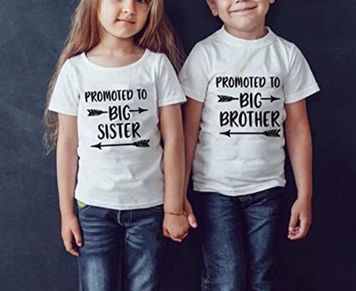 קידום לאח הגדול חולצות חולצות פעוט תינוק תינוקת אח גדול הכרזה על בגדים בגדים מתנה מתנה תלבושת קיץ