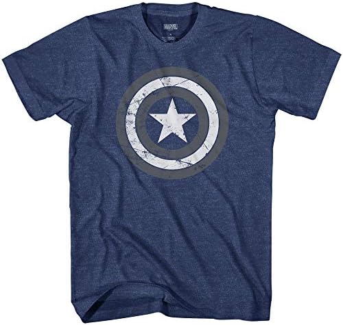 מארוול קפטן אמריקה התגנבות מגן לוגו גברים של חולצה
