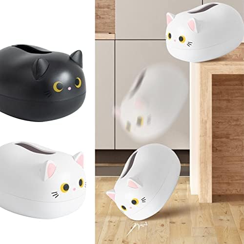קופסת רקמות חתול, מצוירת מפלסטיק מצויר על רקמות פנים מחזיק כיסוי מפית מקסים מחזיק רקמות בית קופסת רקמות קופסת רקמות אחסון נייר