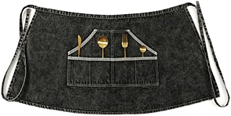 חומצת סינר המותניים של ג'אנרור ג'ינס נשטפה בכיסים לנשים