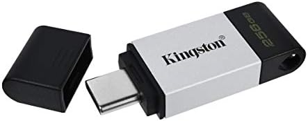 קינגסטון Datatraveler 80 256GB כונן הבזק מסוג USB-C, מתכת