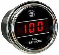 מד לחץ אוויר לקנוורת '2006+ - לוחית: כרום - צבע LED: אדום - טווח PSI: 0-150