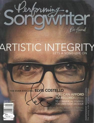 אלביס קוסטלו חתם ב-2004 על מגזין מלא של כותב שירים - ר51178-ג ' יי-אס-איי מוסמך-מגזיני מוזיקה