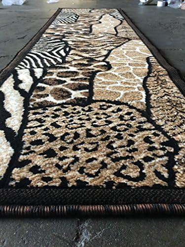 דפיסת עור של בעלי חיים שטיח נמר נמר טייגר שחור עיצוב 70