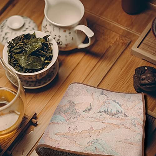 קבילוק סופג מגבות תה מגבת כותנה סיני זן סגנון מטבח צלחת מגבות ספיגת מים תה מפית ניקוי מגבת תה טקס גישה עבור תה קפה