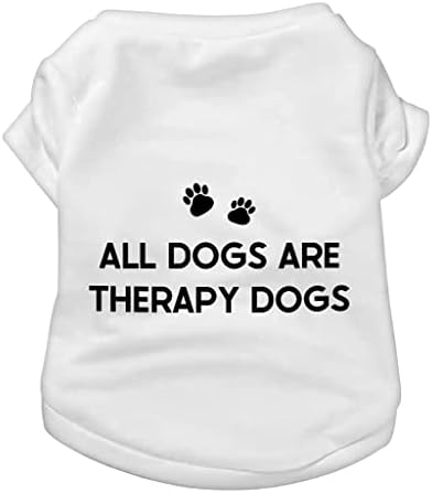 חולצת טריקו לטיפול פרילנסר - חולצת כלבים חמודה - בגדי כלבים מינימליסטיים - לבן, 2xl