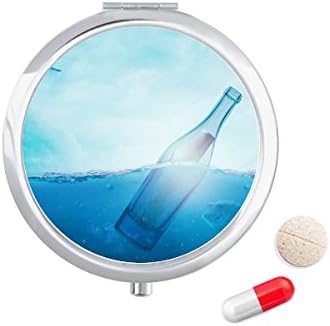 אוקיינוס זכוכית בקבוק מדע טבע גלולת מקרה כיס רפואת אחסון תיבת מיכל מתקן