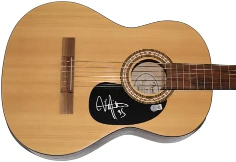 בילי מיתרים חתומים חתימה בגודל מלא פנדר גיטרה אקוסטית ב/ג 'יימס ספנס אימות ג' יי. אס. איי קואה-סטאד יאנג רוק בלוגראס