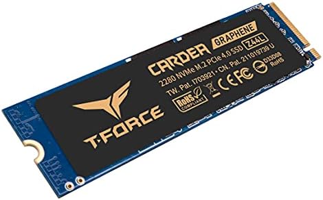 קבוצת צוות T-Force Cardea Zero Z44L 500GB תמיכה במטמון SLC עם גרפן נחושת כסף 3D NAND TLC NVME PCIE GEN4 X4 M.2