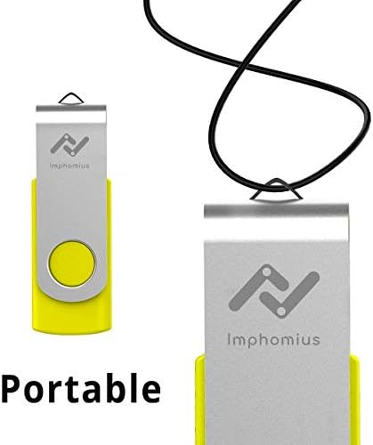 Imphomius 32GB 10 חבילה USB 2.0 כונן כונן פלאש כונני אגודל עם אור מחוון LED 32 ג'יגה -בייט זיכרון אחסון אחסון מגב גיבוי עם