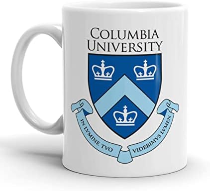 ספל קפה 11 עוז-15 עוז לנו ואוניברסיטה או לוגו של פשוט עבור אוניברסיטת קולומביה בעיר ניו יורק לוגו יום האב יום