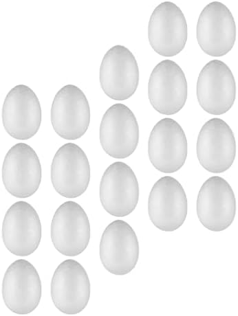 קאבילוק עיצוב בית 20 יחידות קצף ביצה ביצים ביצים ביצת מלאכה לבנה ביצה לאביב פסחא מלאכת פסחא בעבודת יד ציור DIY בית ספר פרויקט