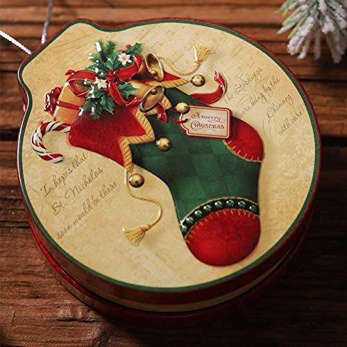 נושא חג המולד של FRECI פחים ריקים קופסת קנדי ​​קנדי ​​קנדי ​​עוגיות אחסון מתנה מיכל דקורטיבי קופסה למסיבת חג המולד