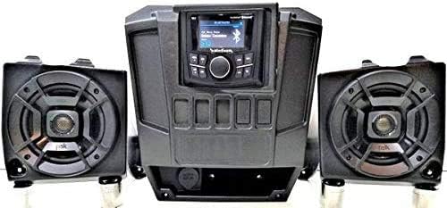 2013 - 2019 Polaris Ranger XP 900/1000 ערכת שמע רכוב על Dash - Rockford Fosgate PMX מקלט מדיה - Polk Audio 6.5 רמקולים