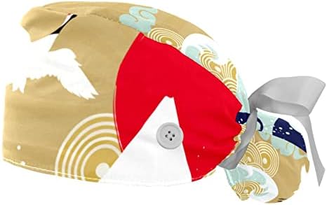 Niaocpwy 2 חבילה כובעי עבודה עם רצועת זיעה לנשים, עוגן כחול וקוקו קוקו כובע בופנט