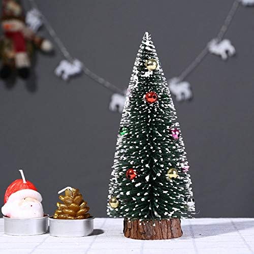 קישוט לחג המולד מעוטר ביד סט קישוט DIY תפאורה עם מלאכת עץ עץ שולחן העץ העליון שולחן מיני חג המולד בסיס חג המולד עיצוב
