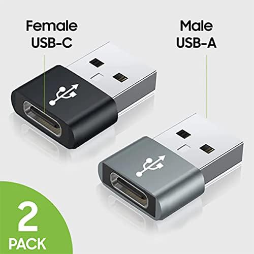 USB-C נקבה ל- USB מתאם מהיר זכר התואם ל- Sony G3226 שלך למטען, סנכרון, מכשירי OTG כמו מקלדת, עכבר, ZIP, GAMEPAD,