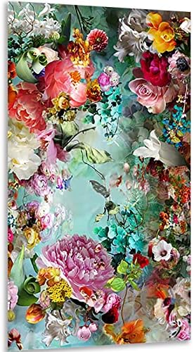 ערכות ציור יהלומים 5 ד ' למבוגרים מקדחה מלאה פרחים צבעוניים פסיפס תפר צלב ערכת אמנות קישוטים לבית 47.2 * 23.6 אינץ