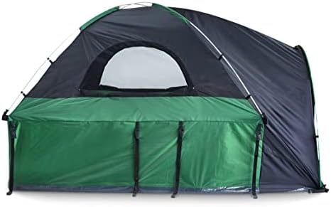 ציוד מדריך אוהל משאיות בגודל מלא לקמפינג, אוהלי מחנה לטנדר, מתאים באורך מיטת המשאית 79-81 , כלול גשם אטום למים, ישן