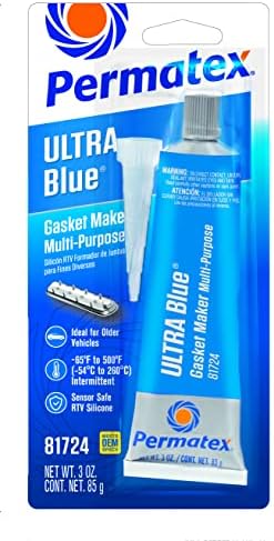 Permatex 81724 Safe-Safe-Safe Ultra Blue Maker Silicone Maker, 3.35 גרם. צינור