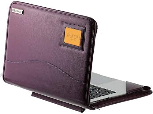 Broonel - סדרת קווי מתאר - מארז מגן עור סגול כבד - תואם ל- HP Probook 450 G9 15.6 מחשב נייד FHD