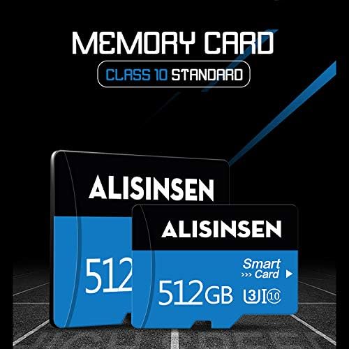 כרטיס זיכרון 512 ג 'יגה-בייט מיקרו במהירות גבוהה כרטיס זיכרון 10 כרטיס זיכרון 512 ג' יגה-בייט לסמארטפון אנדרואיד, מצלמה דיגיטלית
