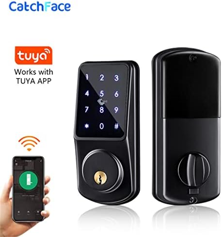 אפליקציית Tuya מנעול דלת אלקטרונית מנעול כניסה ללא מפתח עם מנעול דלת דיגיטלי של App IC מכני מנעול בית מכני