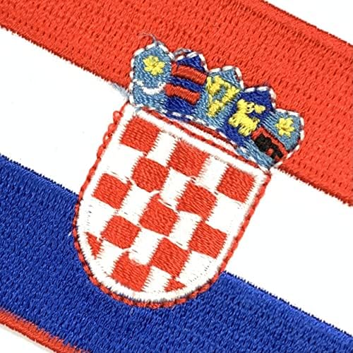 תרמיל טקטי A-אחד טלאי דגל צבאי נאטו + טלאי הדגל קרואטיה, טלאי עמיד, טלאי עור חמים לכובעים, ג'ינס מס '427 + 424