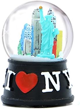 ניו יורק העיר אני אוהבת את ניו יורק קו סקייל שלג גלובוס NYC מזכרת מקולקציית גלובוס שלג)