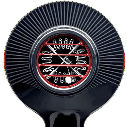 גמא + מקצועי 5555 טורבו טורמלין סופר חם שיער מייבש עם 2 רכז חרירים שחור