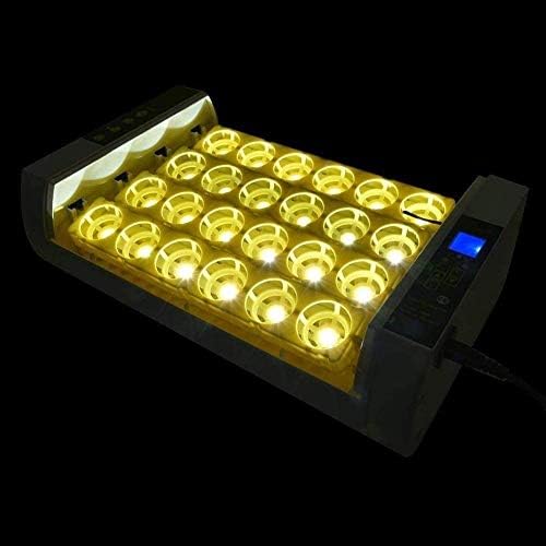 חממת ביצית אטאי 24 ביצים אוטומטית מפנה לאור LED אור טמפרטורת בקרת טמפרטורה תצוגת LCD דיגיטלית לבקיעה של שליקי ברווז אפרוחים