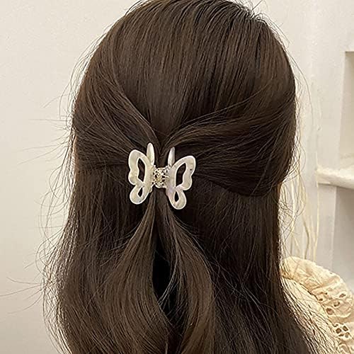 Houchu אלגנטית אופנה חמודה קוריאנית פרצוף פנים נשים סרטן קליפ שיער שיער שיער פרפר שיער טופר אצטי חומצה