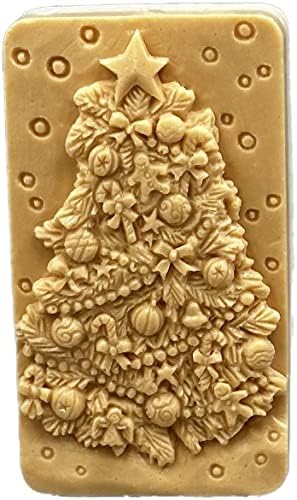 Artcraftmolds עץ חג המולד עובש סיליקון לרף שעוות טיח סבון סבון