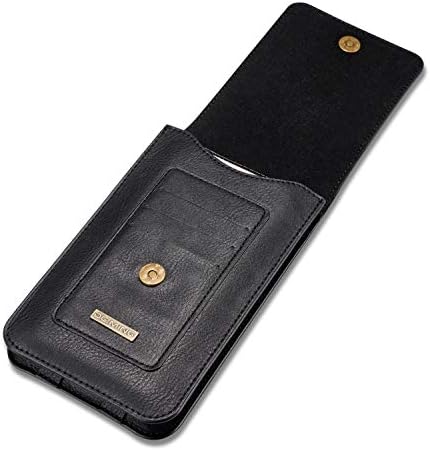 קטעי חגורה טלפוניים DG.Ming Premium Premium Evenine Make Pouch Case Cover Clop Clip Clip Loops סגירה מגנטית לסמסונג