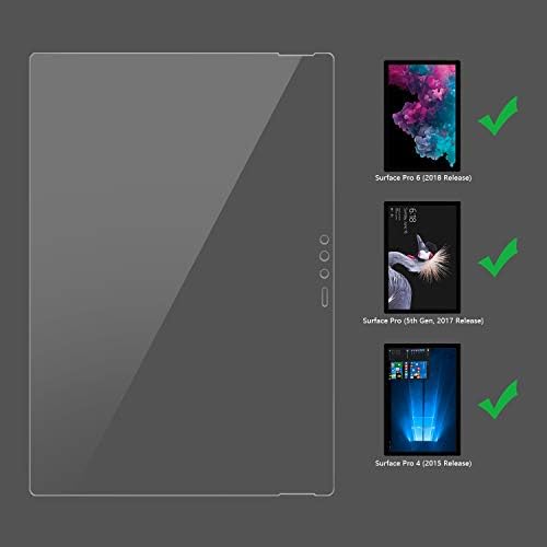מגן מסך זכוכית מחוסמת מזג עבור Surface Pro 6/5/4 12.3 אינץ
