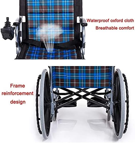 כיסא גלגלים נייד אופנה 30.5 קילוגרם מתקפל וקל משקל מופעל כיסא גלגלים 360 ג ' ויסטיק משקל קיבולת 100 קילוגרם