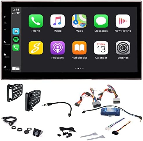 6.8 אינץ 'רדיו מסך מגע עבור Wrangler JK 2007-2018, Apple Carplay & Android Auto, קישוריות Bluetooth, ממשק האוטובוס, קלט