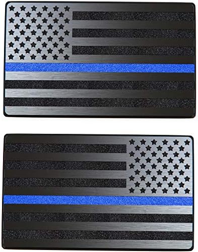 Mull USA מדבקות מגנט של דגל עבור מכוניות משאיות 2 יחידות קדימה ואחורה