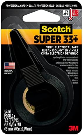 Scotch Super 33+ קלטת חשמל ויניל, 0.75 אינץ 'על 200 אינץ'