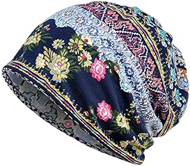 כובע ראש סרטן לנשים גברים צעיפים, יוניסקס פס צבעוני כובע פרוע כובע כימו כפית צולף צולף טורבן טורבן
